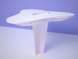 avant garde high bar table 3D Модель