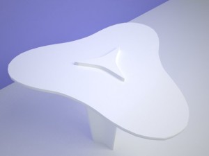 avant garde high bar table 3D Модель