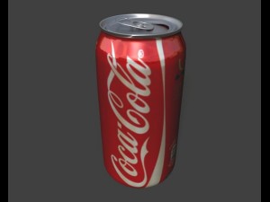 coca cola can Modello 3D
