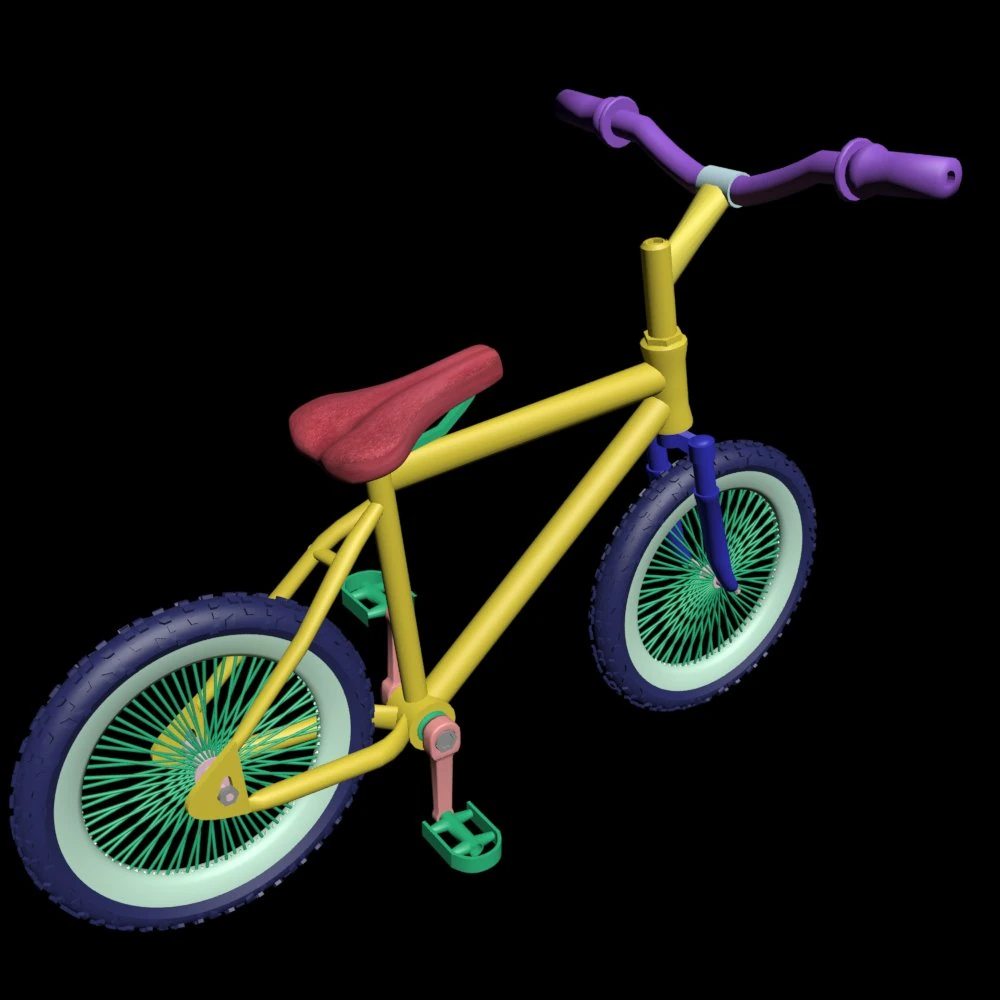 bicycle bmx 3D Model .c4d .max .obj .3ds .fbx .stl .blend 