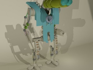 military robot 3D-Modell