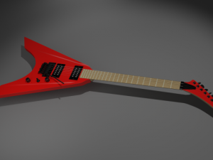 electric guitar Modello 3D