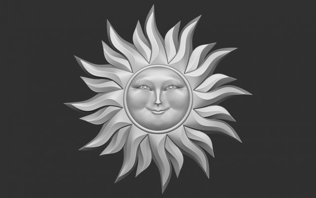sun Model 3D .c4d .max .obj .3ds .fbx .stl .blend 