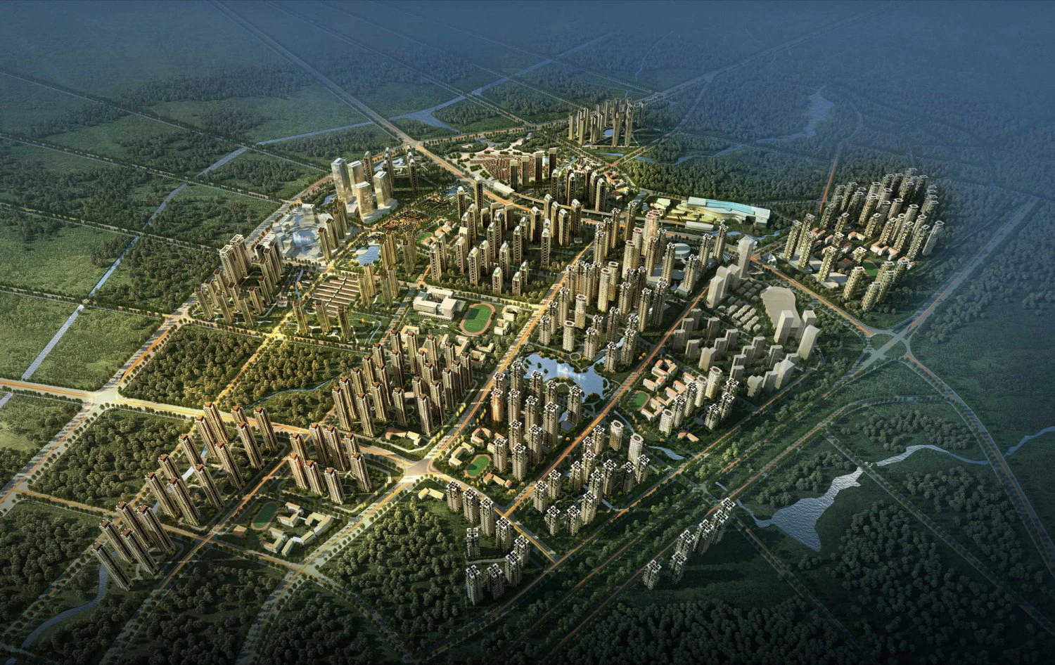 city planning 048 3D Model .c4d .max .obj .3ds .fbx .stl .blend 