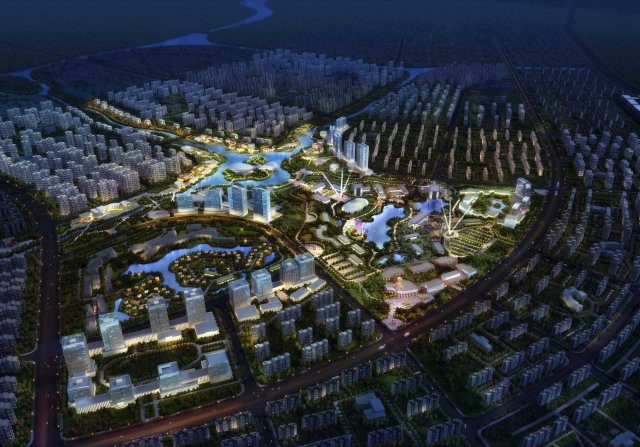 city planning 051 3D Model .c4d .max .obj .3ds .fbx .stl .blend 