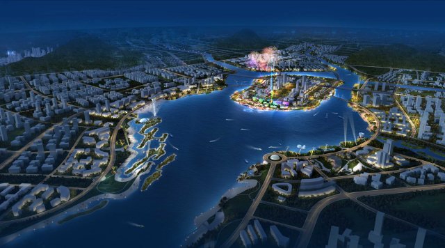 city planning 054 3D Model .c4d .max .obj .3ds .fbx .stl .blend 