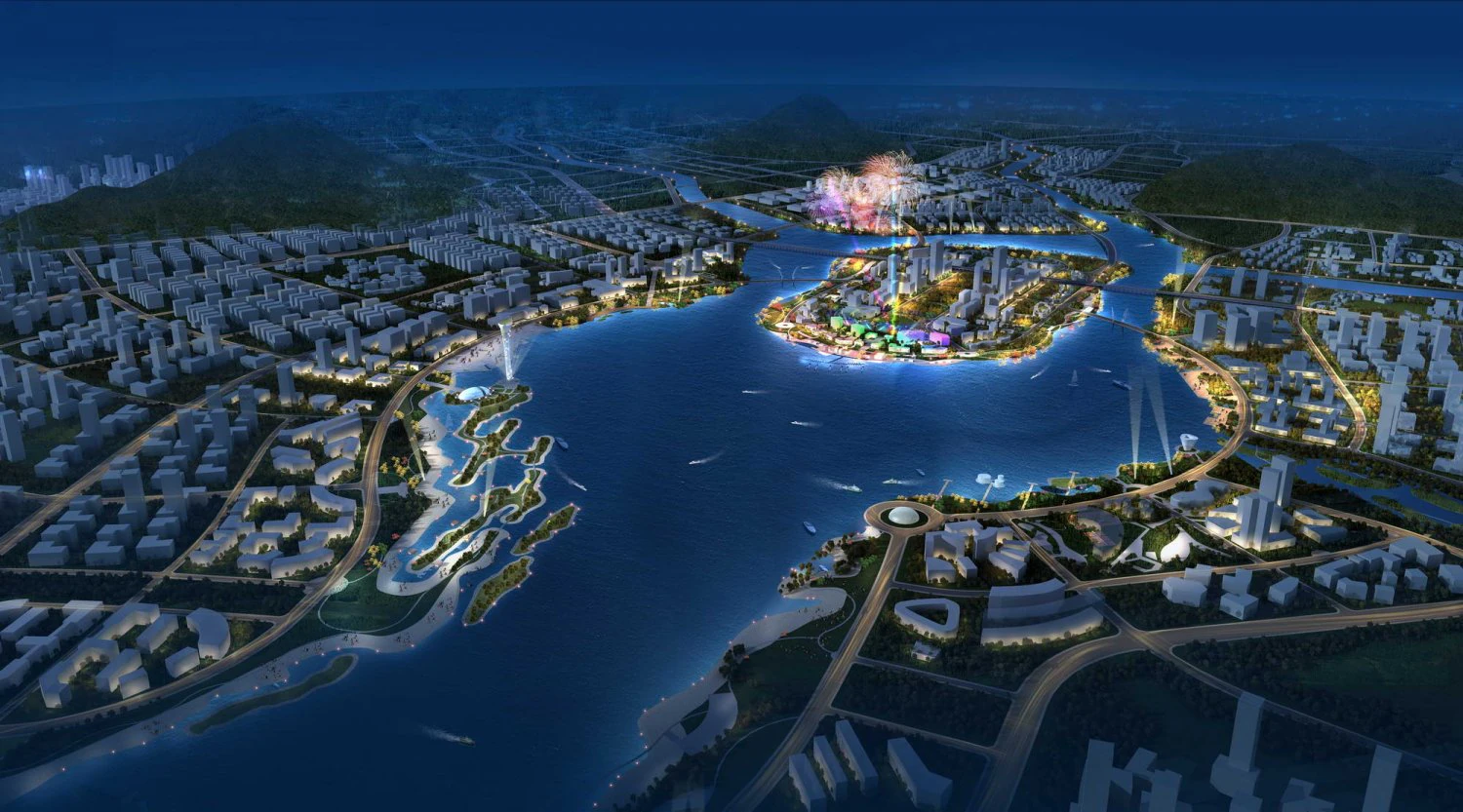 city planning 054 3D Model .c4d .max .obj .3ds .fbx .stl .blend 