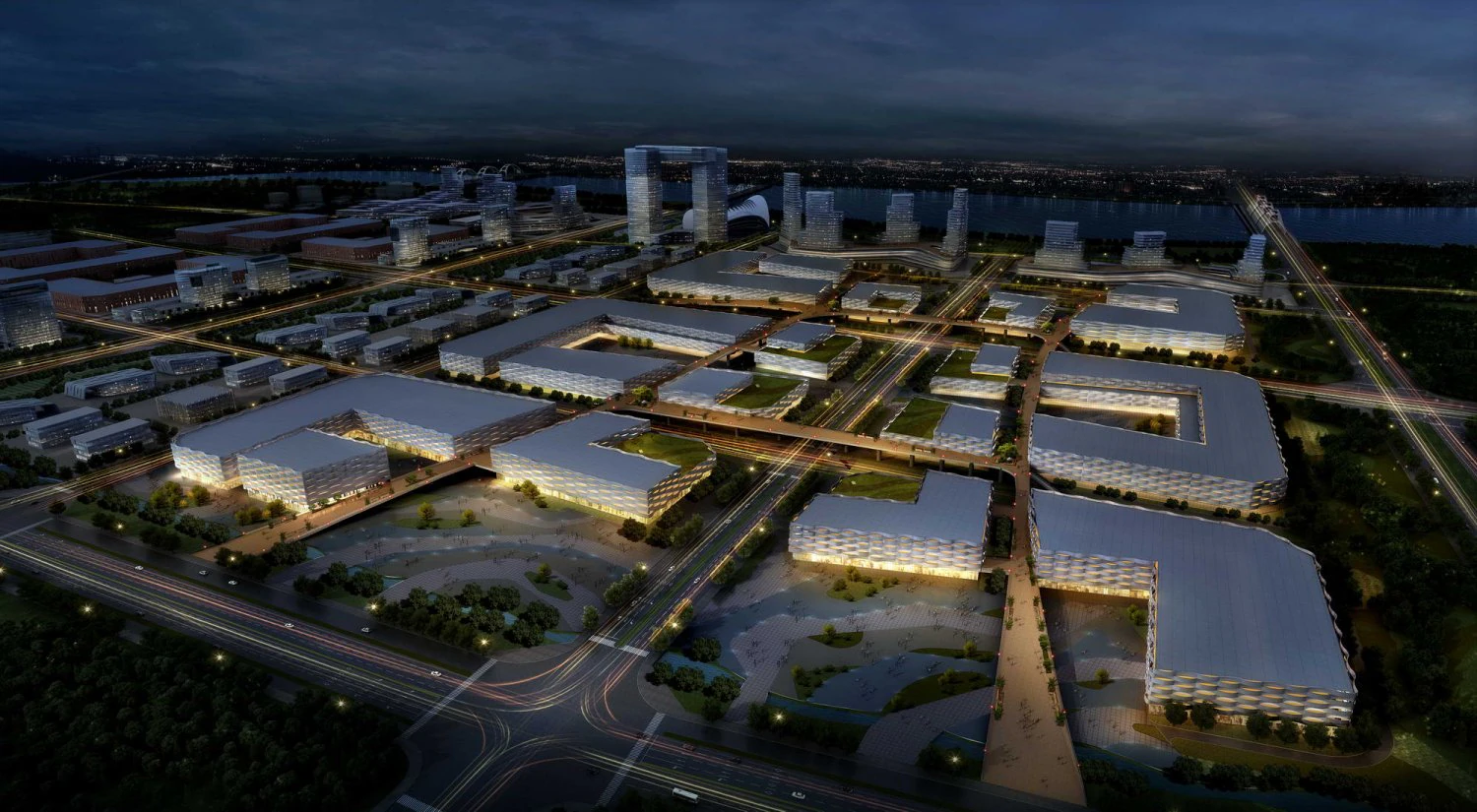city planning 056 3D Model .c4d .max .obj .3ds .fbx .stl .blend 