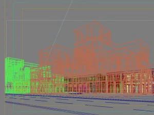 city shopping mall 041 3D Model