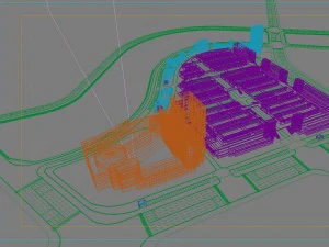 city shopping mall 044 3D Model