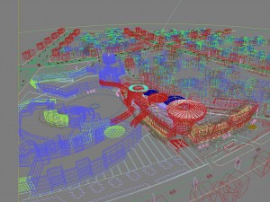 city shopping mall 046 3D Model