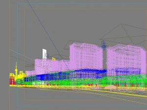 city shopping mall 055 3D Model