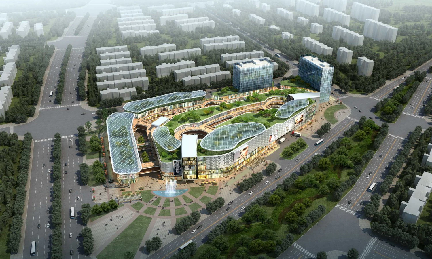 city shopping mall 064 3D Model .c4d .max .obj .3ds .fbx .stl .blend 
