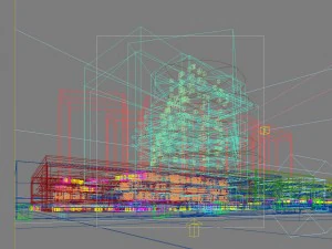 city shopping mall 068 3D Model