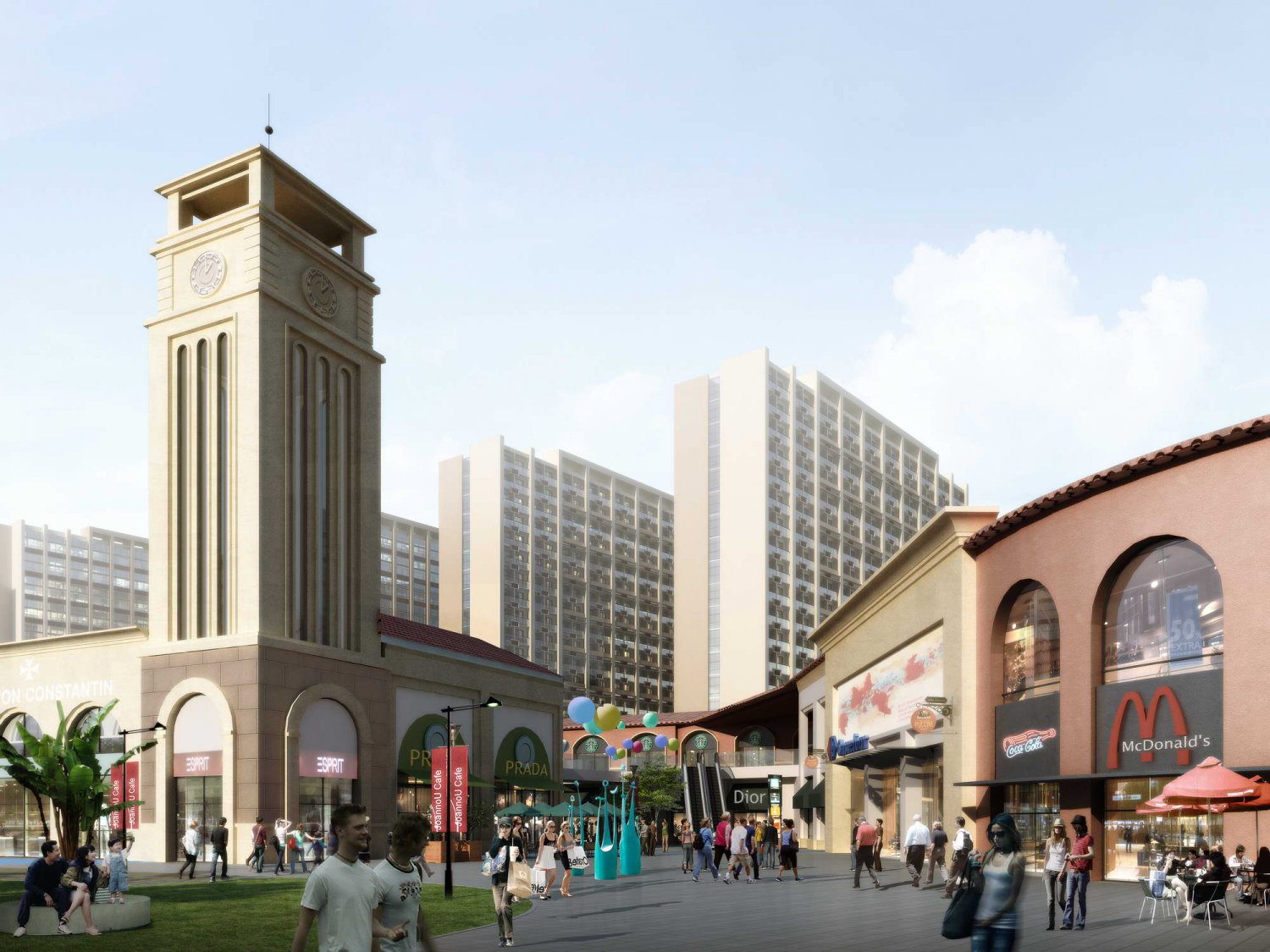 City shopping center