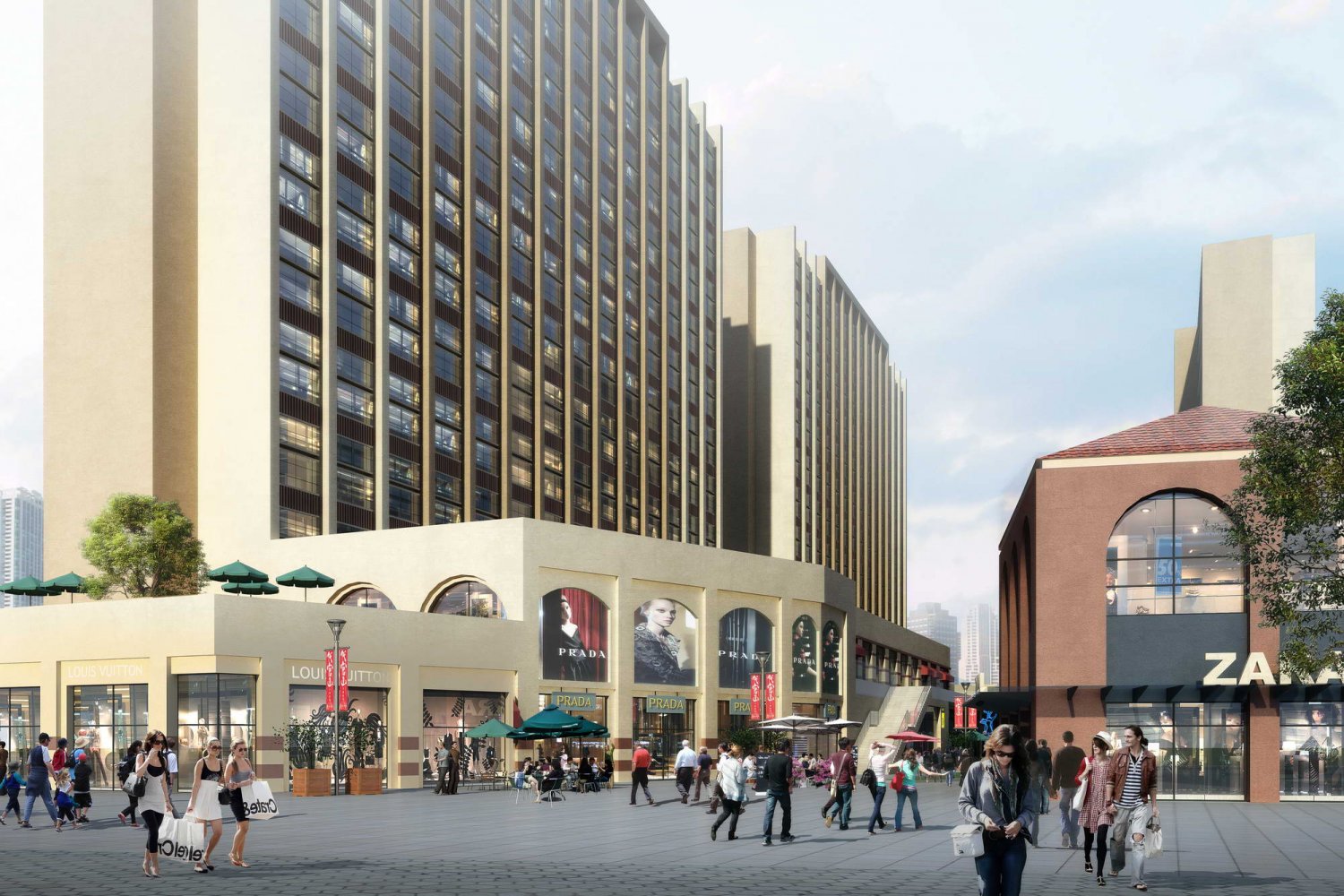 City shopping center
