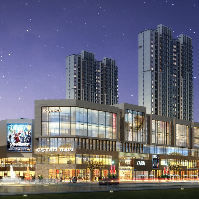 city shopping mall 071 3Dモデル .c4d .max .obj .3ds .fbx .stl .blend