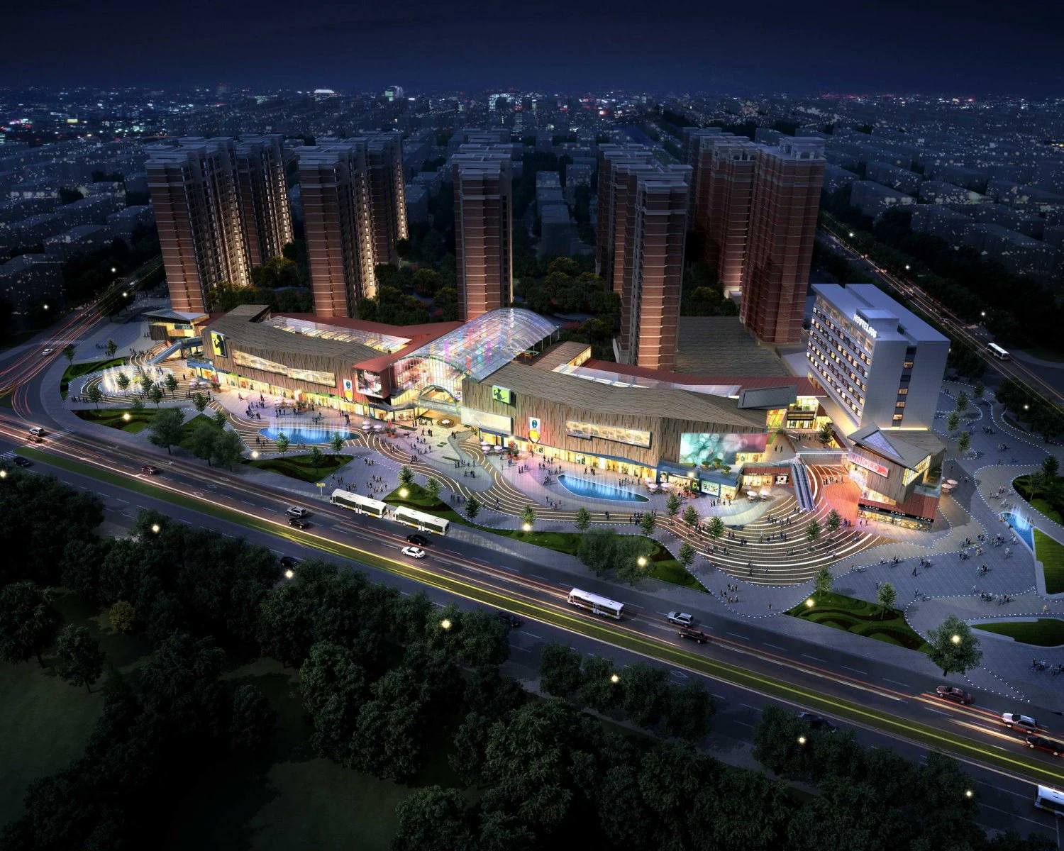 city shopping mall 078 3D Model .c4d .max .obj .3ds .fbx .stl .blend