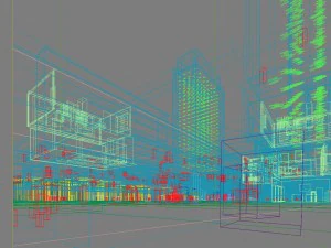 city shopping mall 086 3D Model