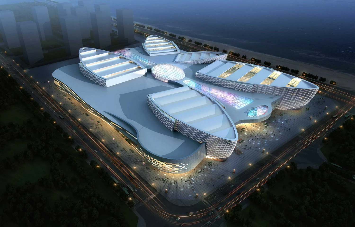 city shopping mall 088 3D Model .c4d .max .obj .3ds .fbx .stl .blend