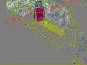 city shopping mall 090 3D Model
