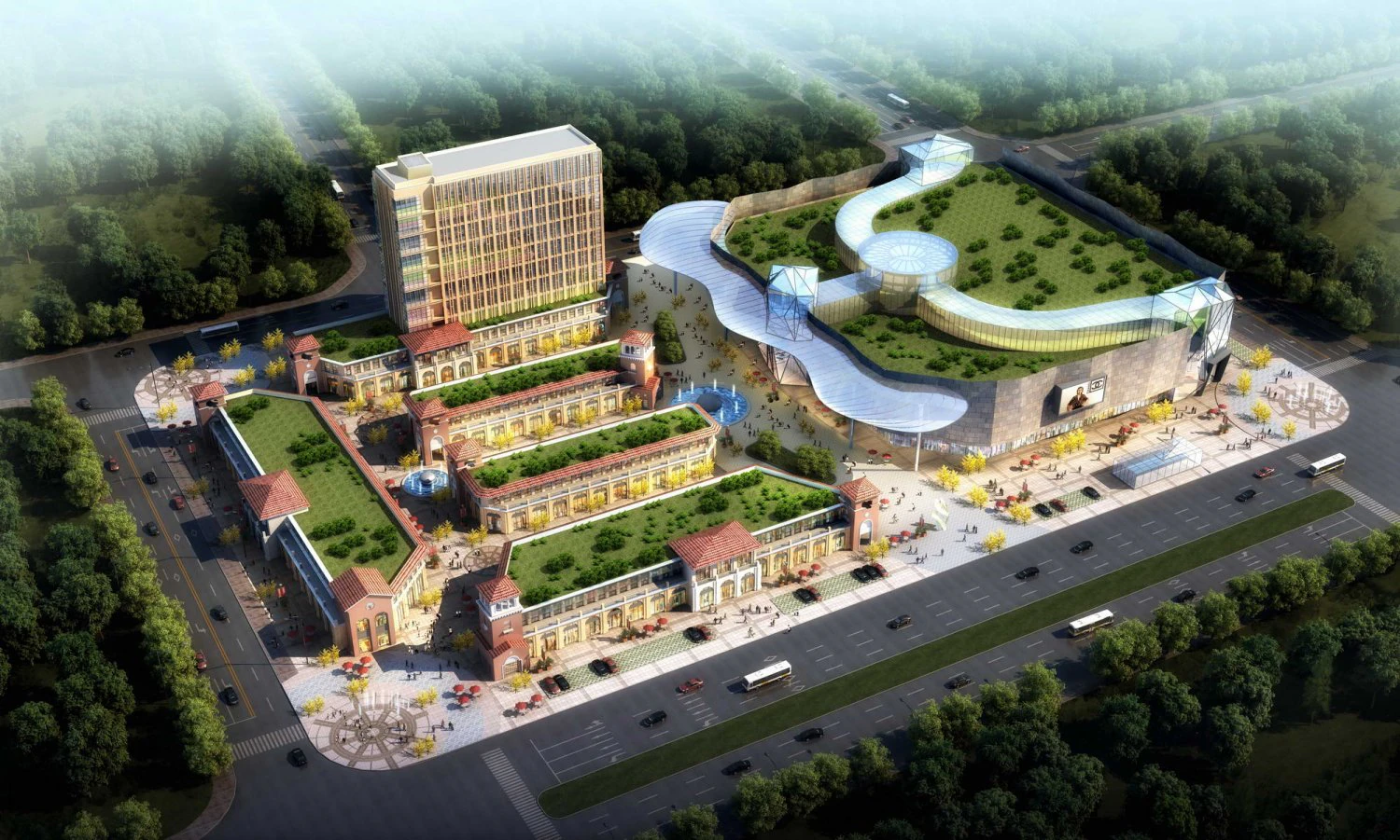 city shopping mall 091 3D Model .c4d .max .obj .3ds .fbx .stl .blend