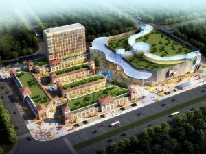 centro comercial de la ciudad 091 Modelo 3D