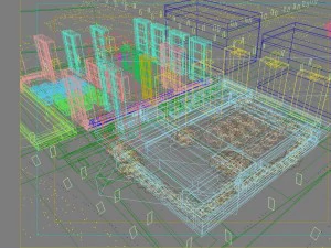 city shopping mall 092 3D Model