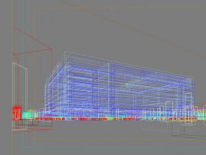 city shopping mall 096 3D Model