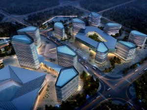 centro comercial de la ciudad 097 Modelo 3D