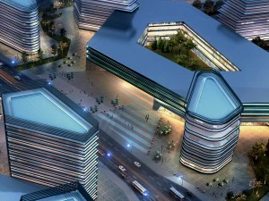 city shopping mall 097 3D Model