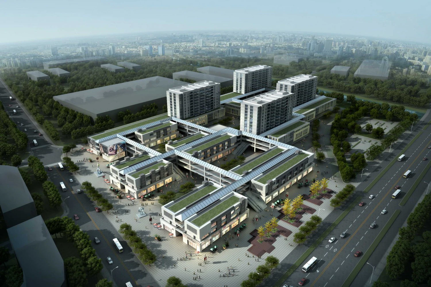 city shopping mall 098 3D Model .c4d .max .obj .3ds .fbx .stl .blend 