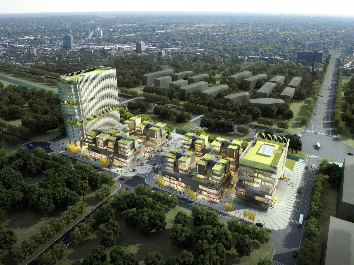 city shopping mall 100 3D Model .c4d .max .obj .3ds .fbx .stl .blend 