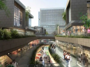 city shopping mall 100 3D Model