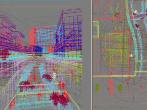 city shopping mall 100 3D Model