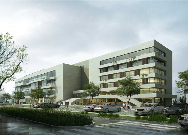 office buildings 020 3D Модель .c4d .max .obj .3ds .fbx .stl .blend 