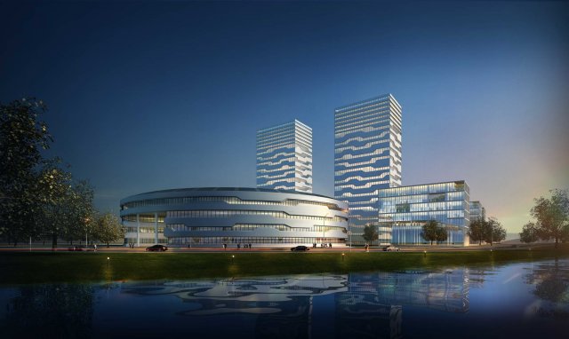 office buildings 026 Model 3D .c4d .max .obj .3ds .fbx .stl .blend 