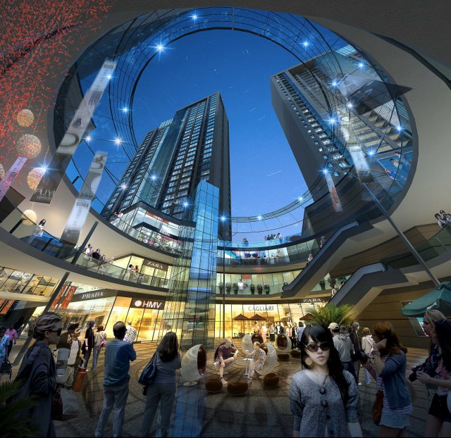skyscraper business center 066 3D 模型 .c4d .max .obj .3ds .fbx .stl .blend 
