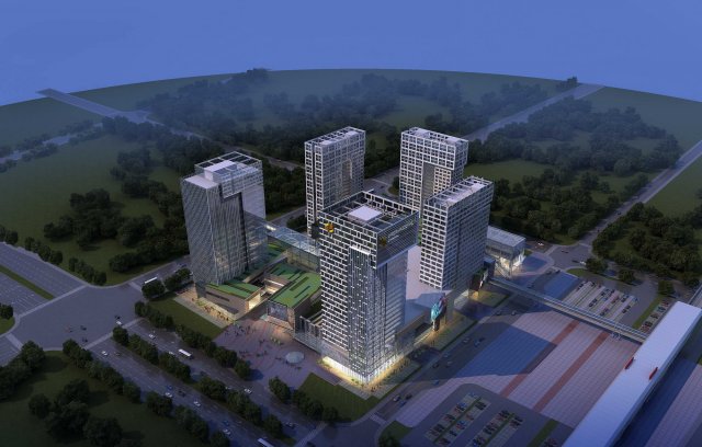 skyscraper business center 070 Modelo 3D .c4d .max .obj .3ds .fbx .stl .blend 