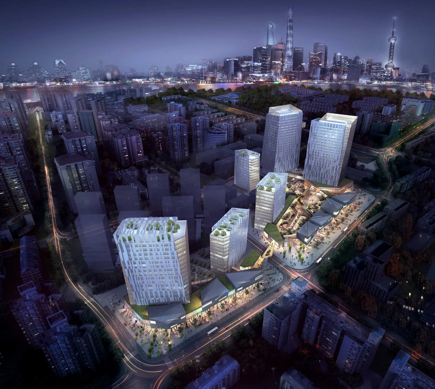 skyscraper business center 083 3D Model .c4d .max .obj .3ds .fbx .stl .blend 