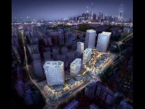 Wolkenkratzer-Businesscenter 083 3D Modell