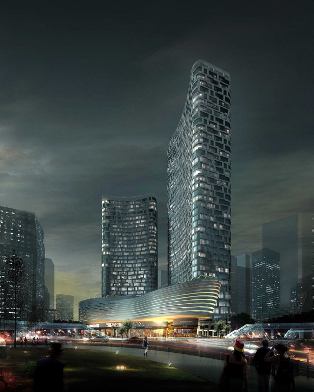 skyscraper business center 093 Modelo 3D .c4d .max .obj .3ds .fbx .stl .blend 