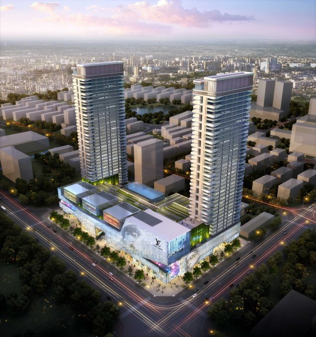 skyscraper business center 105 3D 모델 .c4d .max .obj .3ds .fbx .stl .blend 