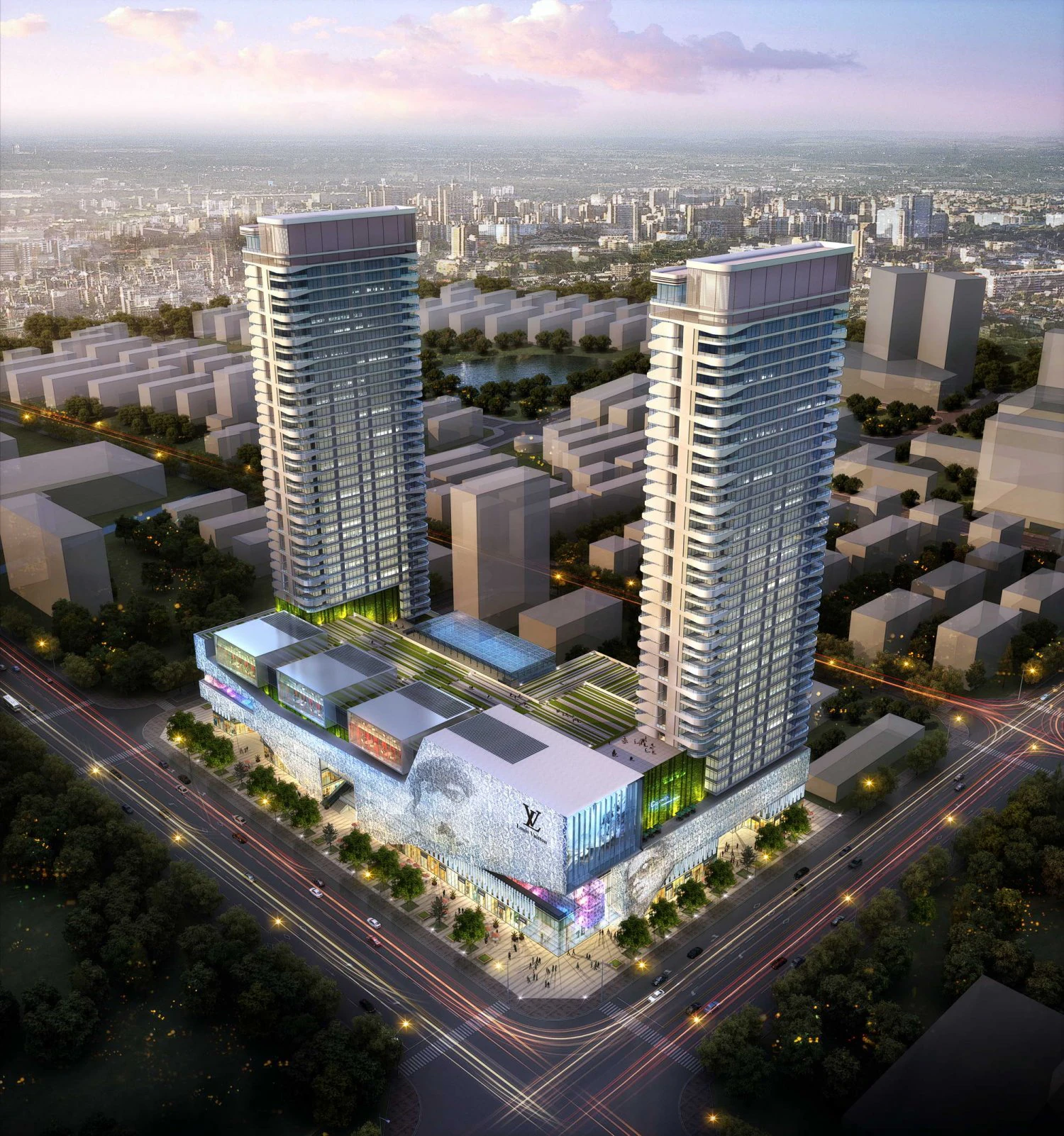 skyscraper business center 105 3D Model .c4d .max .obj .3ds .fbx .stl .blend 