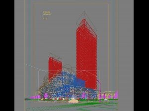 skyscraper business center 105 3D 모델