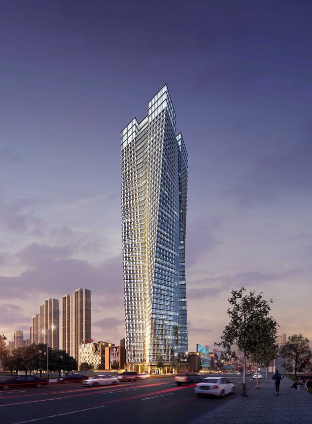 skyscraper business center 107 3D 模型 .c4d .max .obj .3ds .fbx .stl .blend 