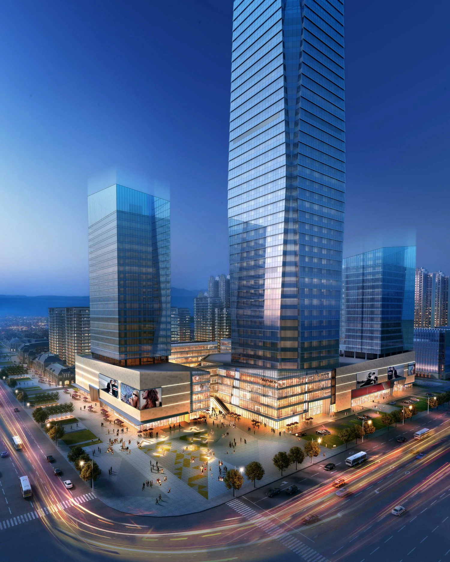 skyscraper business center 115 3D Model .c4d .max .obj .3ds .fbx .stl .blend 