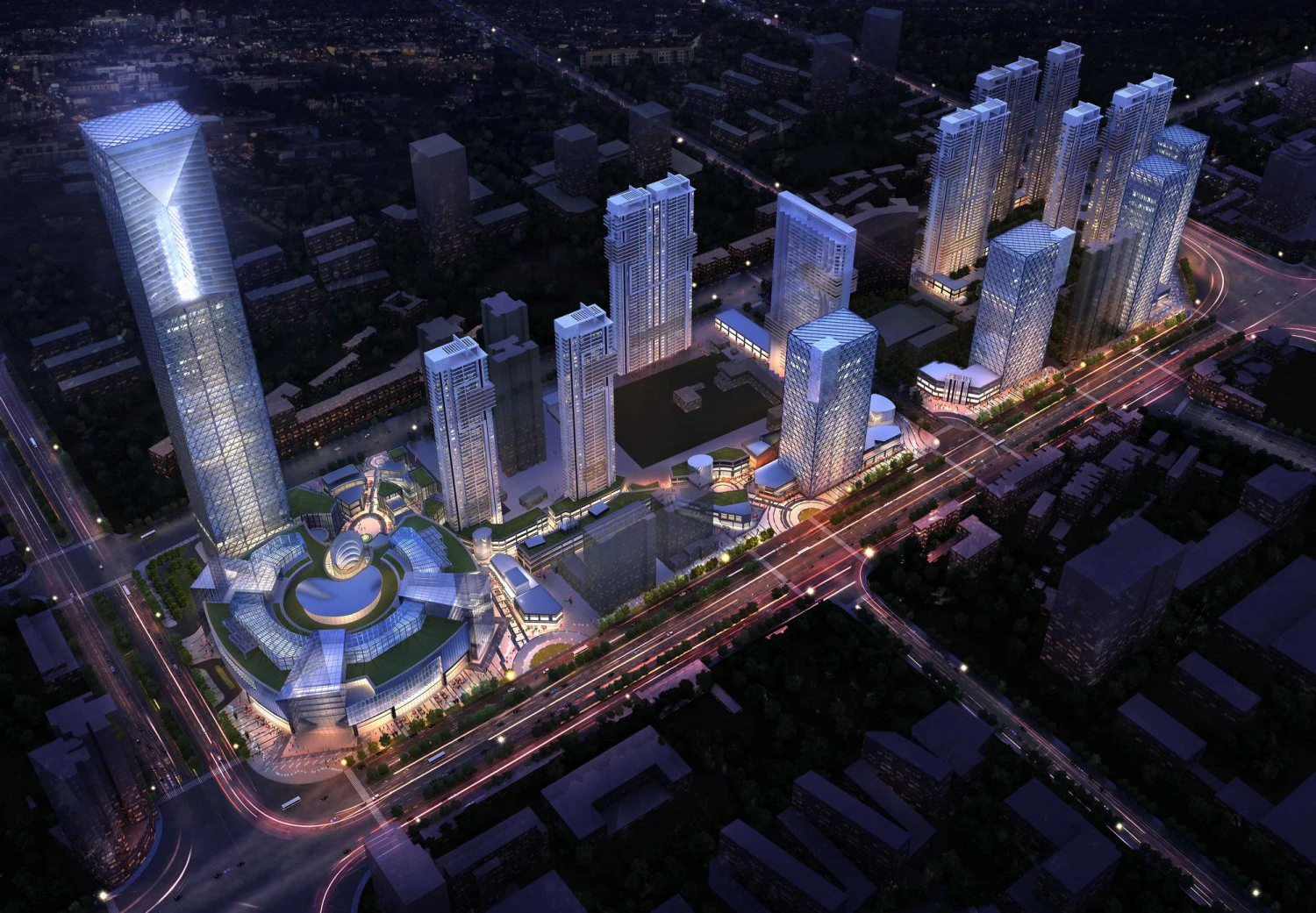 skyscraper business center 120 3D Model .c4d .max .obj .3ds .fbx .stl .blend 