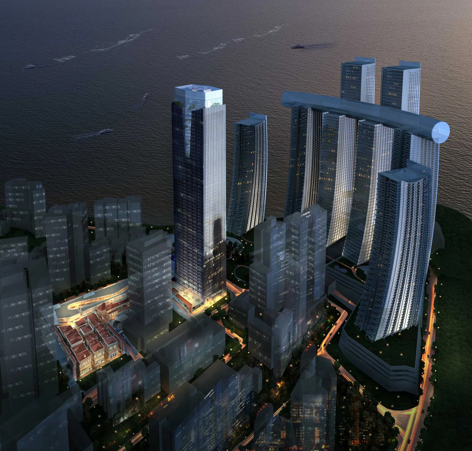 skyscraper business center 122 3D Model .c4d .max .obj .3ds .fbx .stl .blend