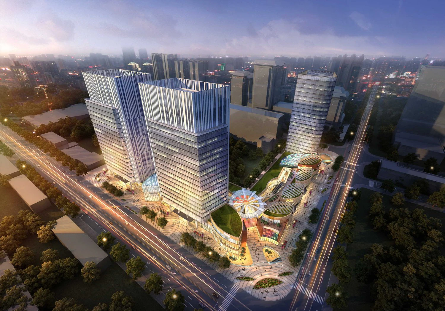 skyscraper business center 124 3D Model .c4d .max .obj .3ds .fbx .stl .blend 